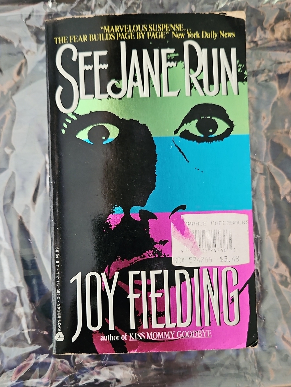See Jane Run by Joy Fielding — Black, Green, Blue, Pink Paperback